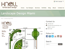 Tablet Screenshot of knolllandscapedesign.com